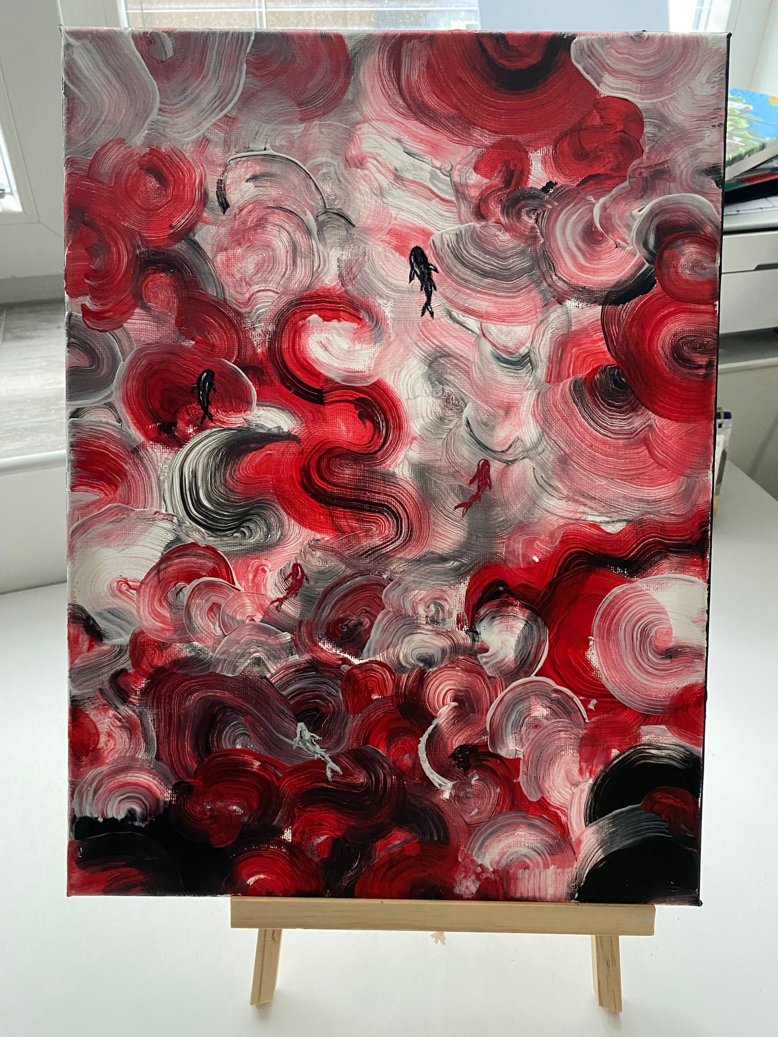 Абстрактна koi fish картина