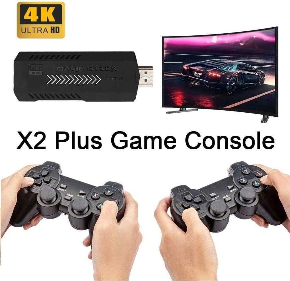 Ретро конзола X2 Plus Game Stick 40 000 игри, 128 GB