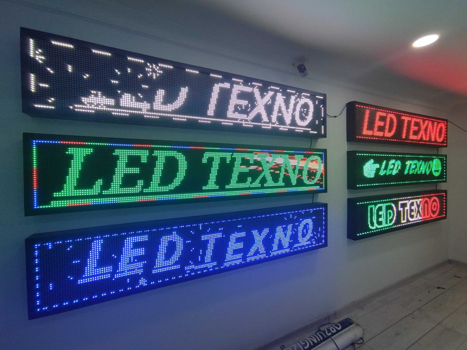 бегущий строка лед экран Объёмные буква всё вид реклама