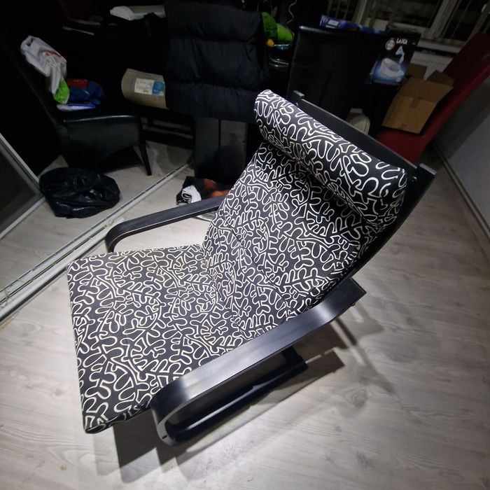 Fotoliu Poang Ikea negru