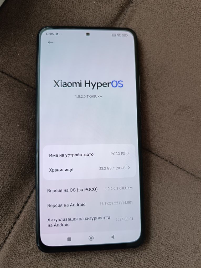 Xiaomi Poco F3 Ram 6gb 128gb
