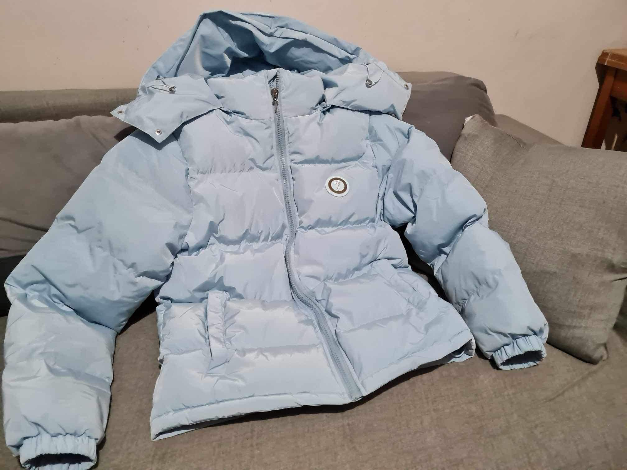 Trapstar Hooded Puffer Jacket Ice Blue