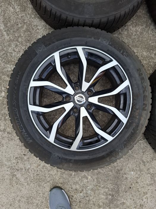 Jante aliaj 17 inch 5x114.3 originale nissan renault kadjar bicolore