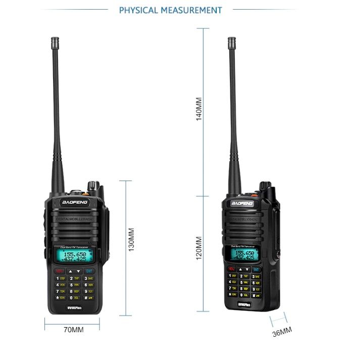 Statie radio BAOFENG UV-9R PLUS 15W DualBand UHV+VHF IP67 Waterproof