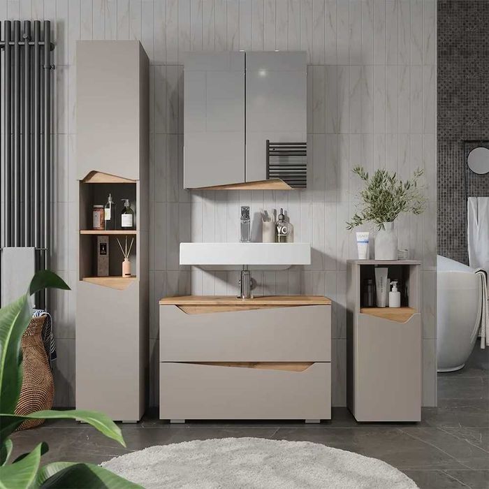 Dulap pentru lavoar 80 cm cu blat inclus