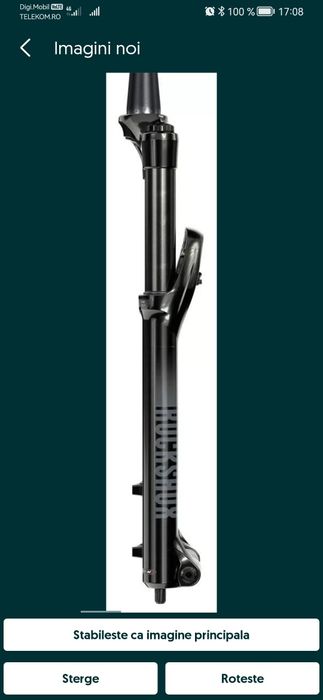 Vand furca bicicleta Rock Shox silver 160mm 29 noua