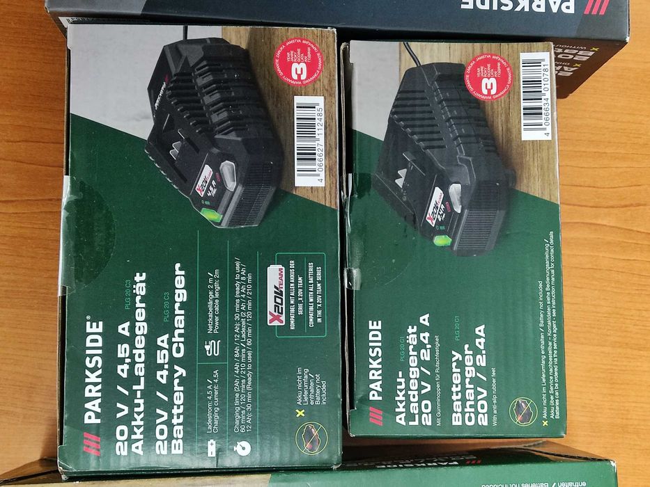 Acumulator PARKSIDE Performance 8 Ah si 4 Ah + incarcatoare