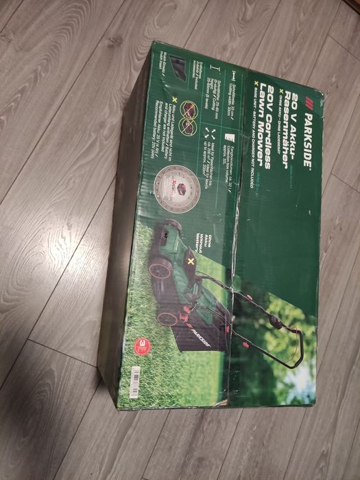 Masina de tuns iarba gazonul pe acumulator de 20 V Parkside