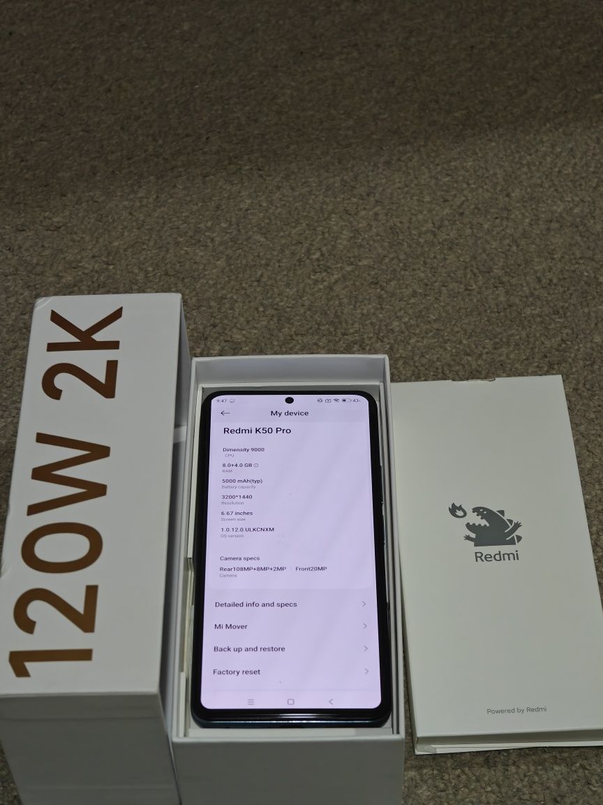 Unic in Romania Redmi k50 pro Doar pentru cunoscători