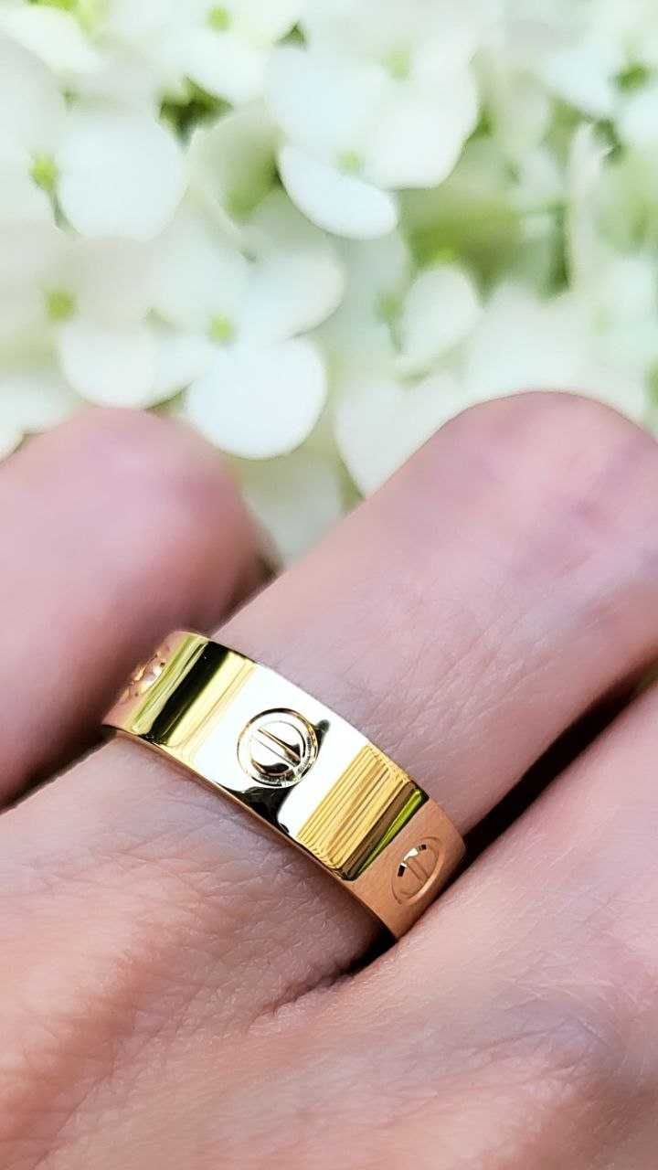 Кольцо Cartier Love. Золотое кольцо. Обручалка