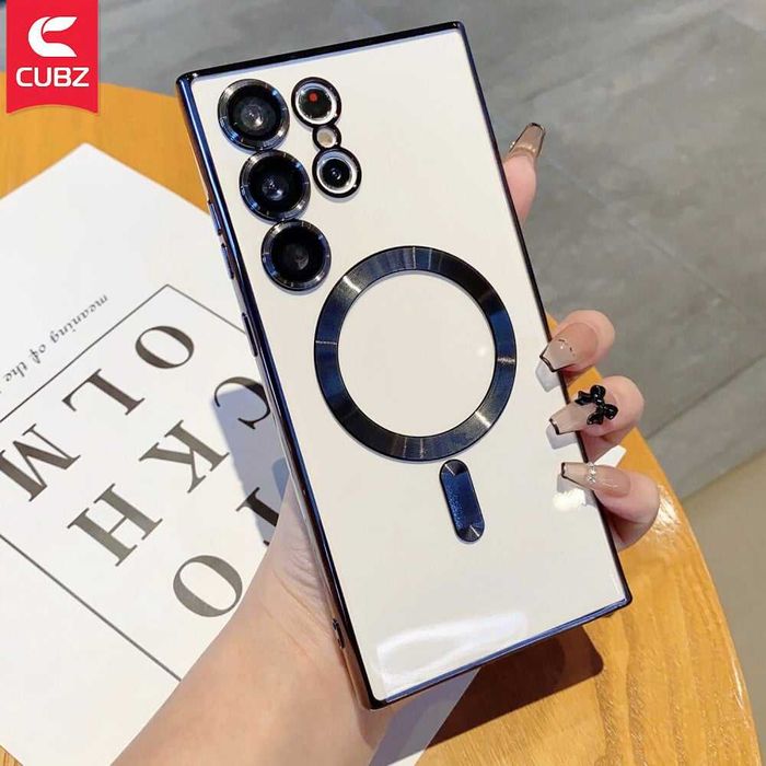 Husa Samsung S25 Ultra MagSafe cu protectie camere Luxury, Negru