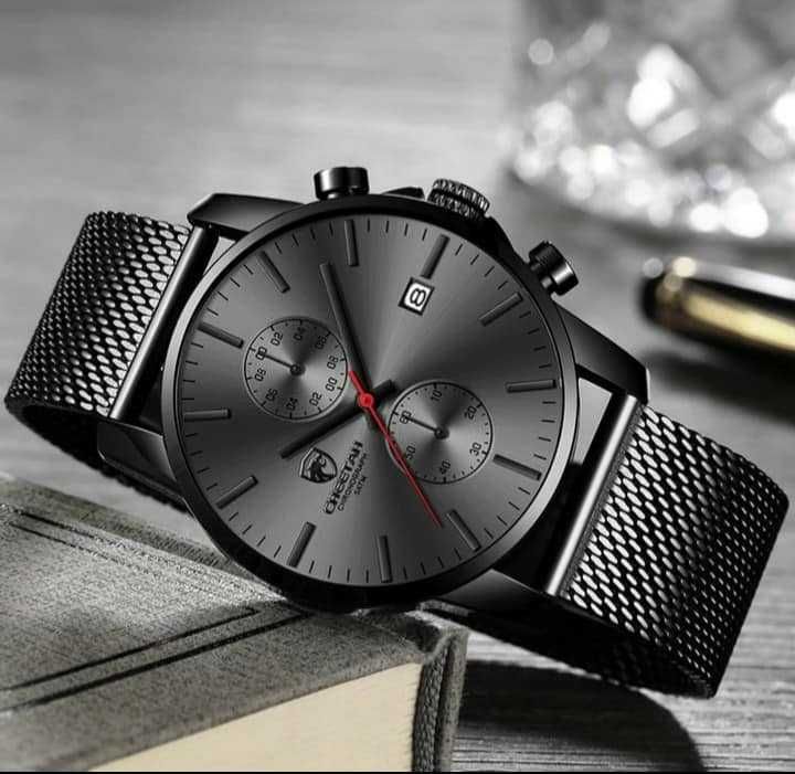 Коледен подарък чисто нов оригинален мъжки часовник бизнес стил гривна