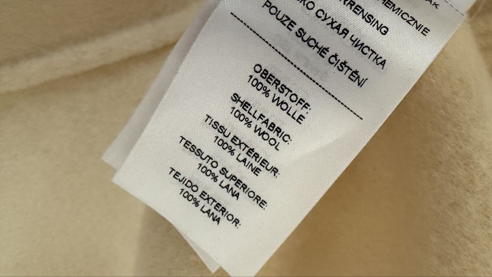 Ivy&Oak палто в цвят butter yellow от 100% вълна