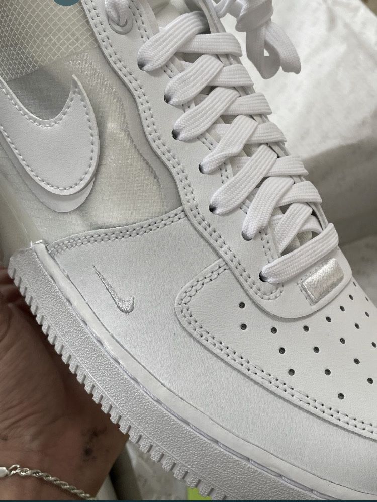 Nike AIR Force 1 React Tripple white