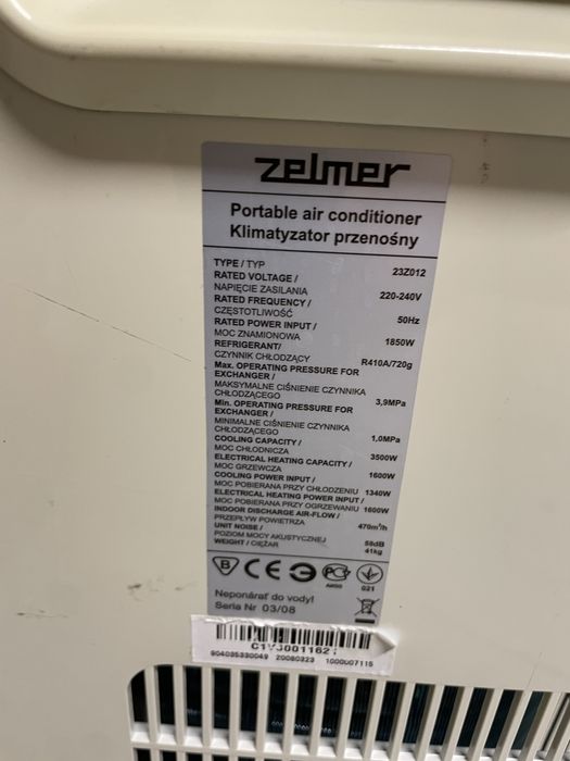 Климатик Мобилен  ZELMER