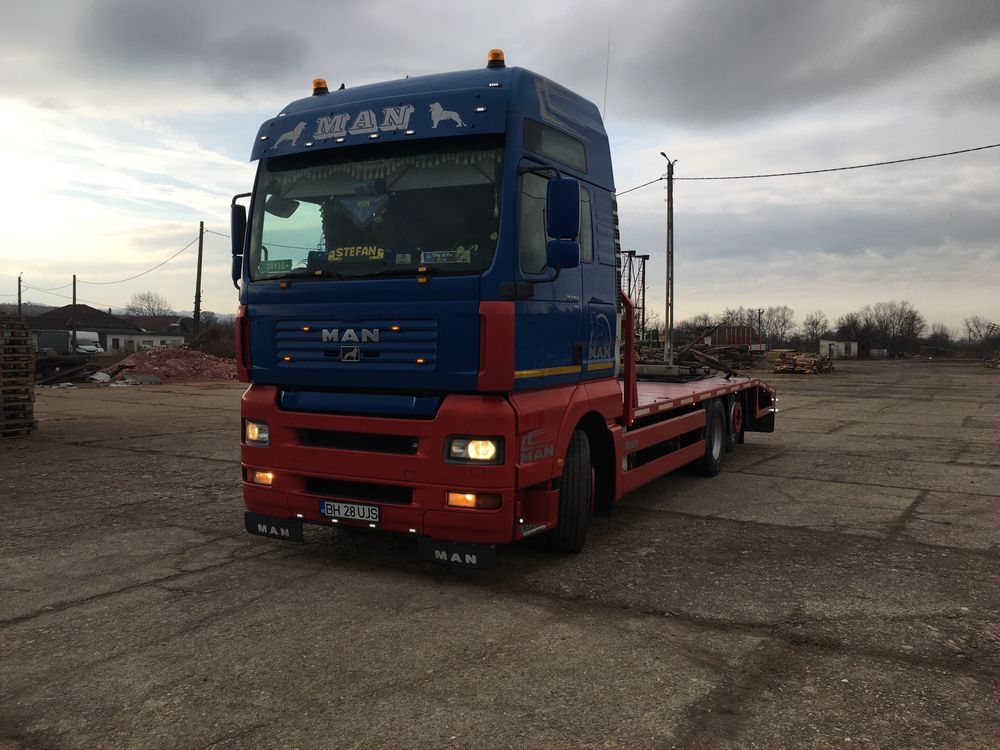 Trailer -platforma Man Tga 410