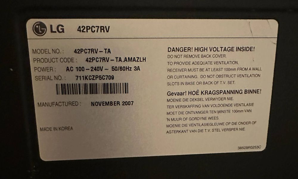 LG Plazma Televizor