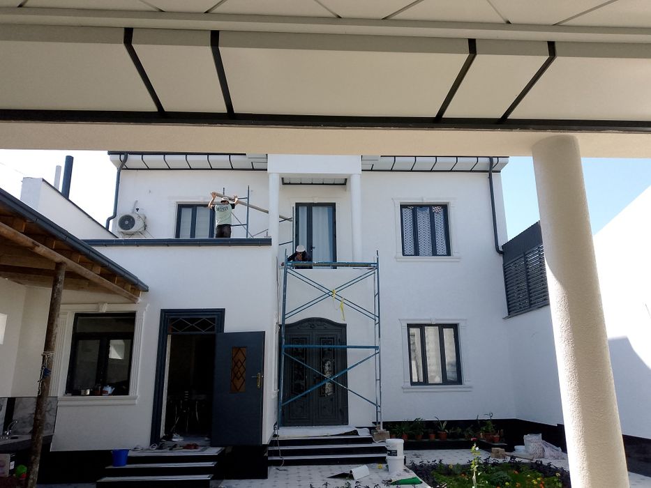 Tiravertin fasat ishlari qilamiz