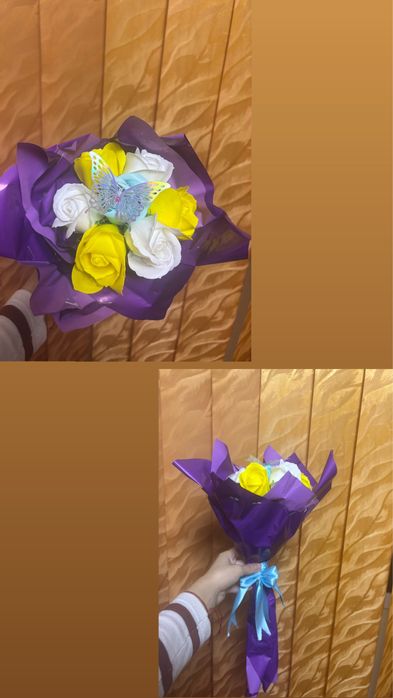 Buchete trandafiri de săpun