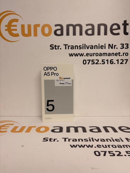 OPPO A5 Pro 5G, 256GB, 8GB RAM, Dual SIM, Black Brown -T-