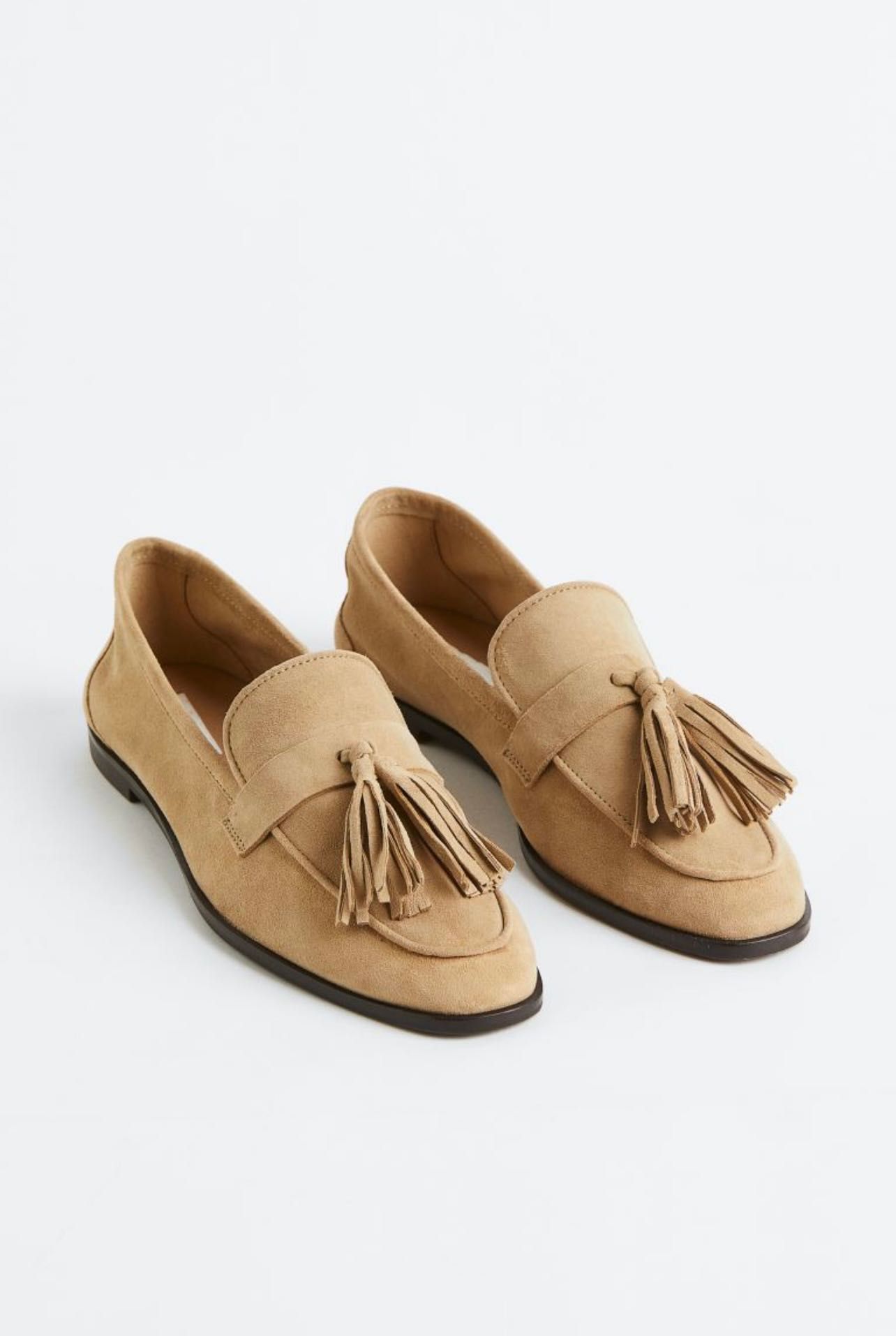 mocasini noi din piele intoarsa h&m