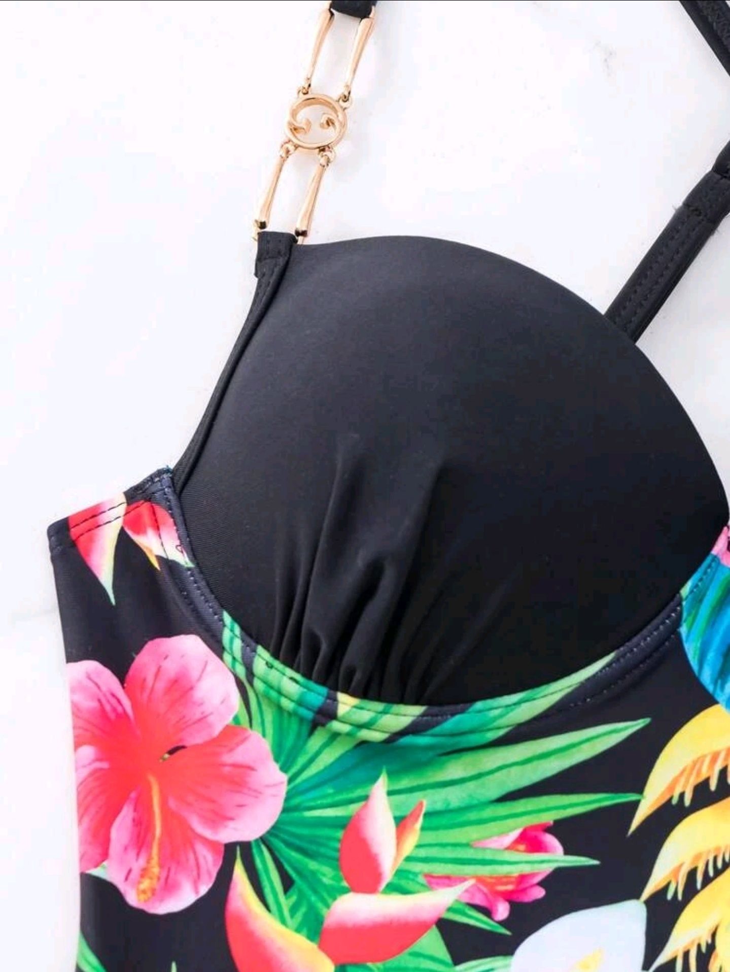 (L) (S) Costum de baie Beach Flower