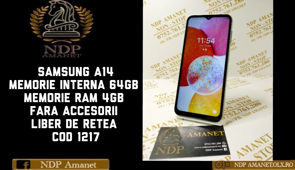 NDP Amanet Brăila Samsung A14 64 GB (1217)