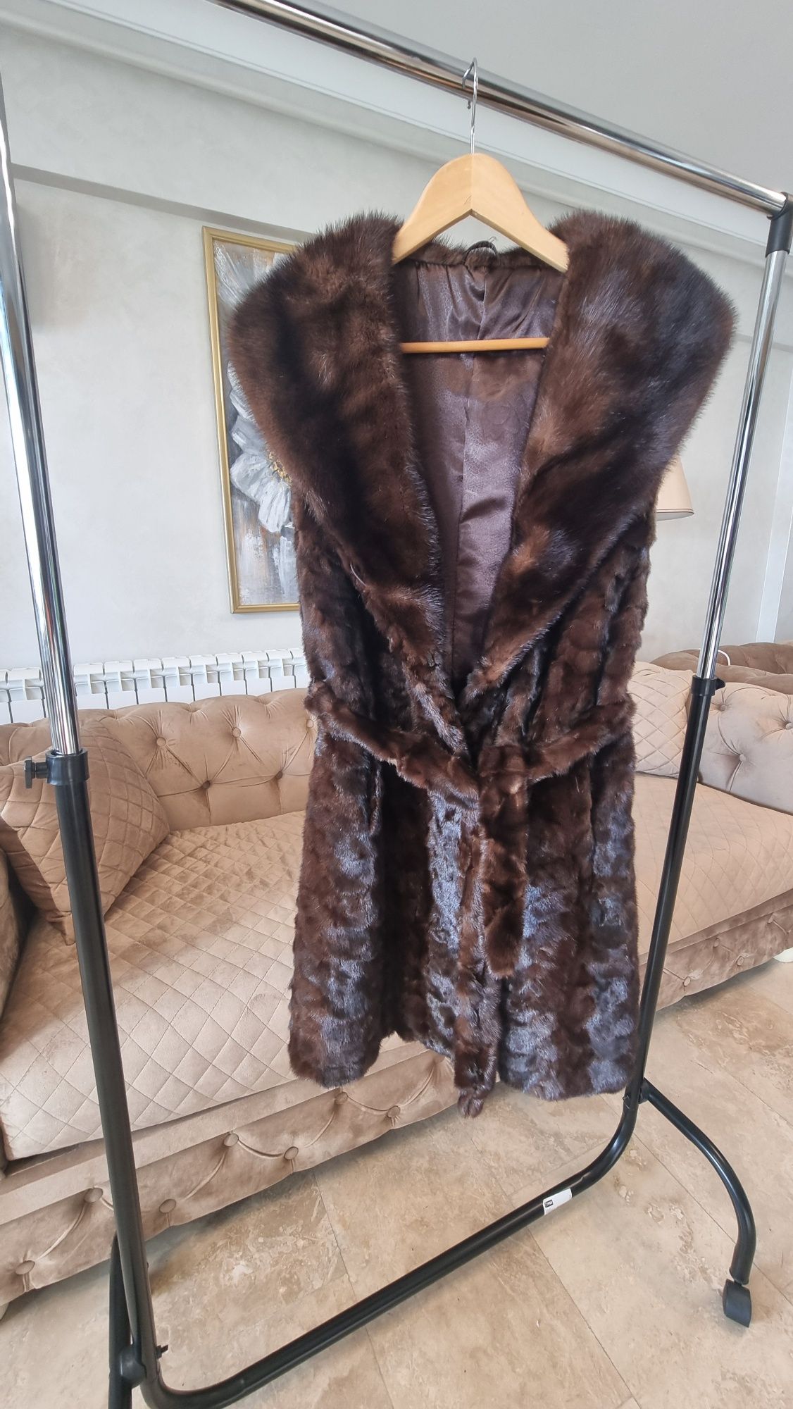 Vestă de blană din nurcă
