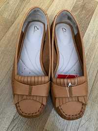 CLARKS - Balerini galbeni - marimea 38