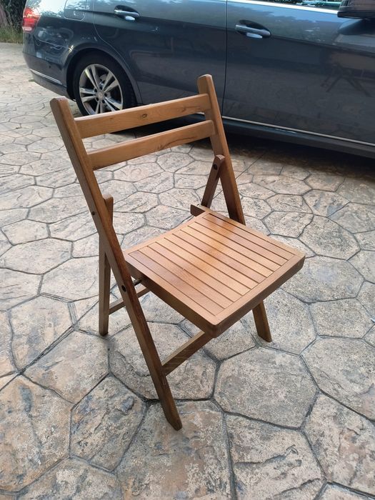 Scaune pliabile, casa sau terasa, din lemn