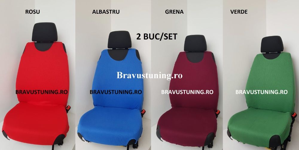 Husa auto tip maieu,bumbac,universala,fara burete,cleme de prindere.