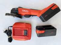 Безчетков ъглошлайф Hilti AG125-A36 ATC 2x36V 5.2Ah