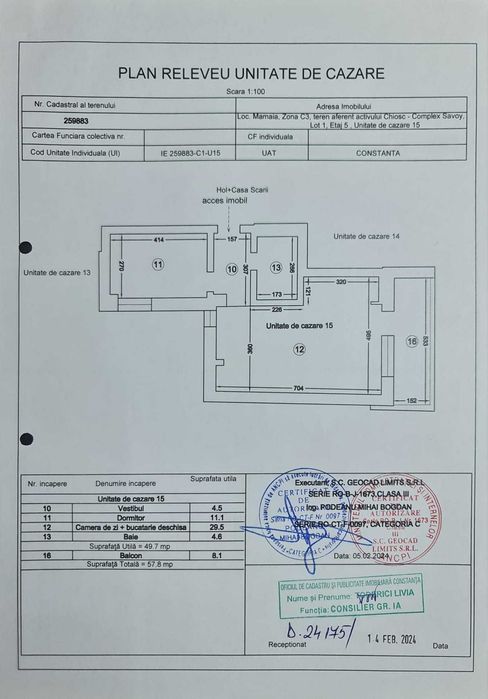 Apartament de lux cu vedere frontala la mare
