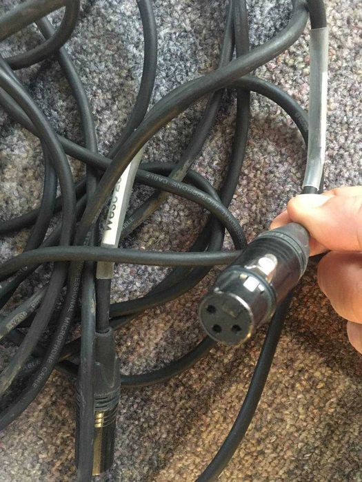 Cabluri profesionale microfon 2 buc 20 m unul de 10 m si adaptor