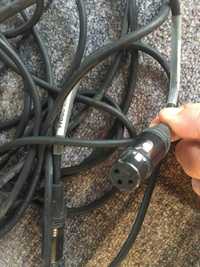 Cabluri profesionale microfon 2 buc 20 m unul de 10 m si adaptor