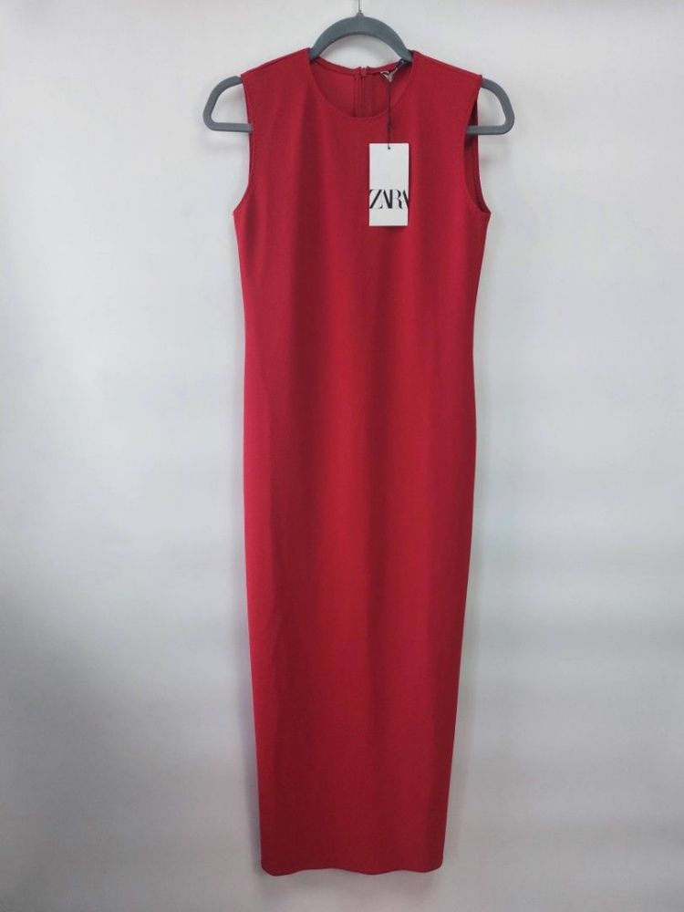 Червена рокля без ръкав Zara ZW Collection