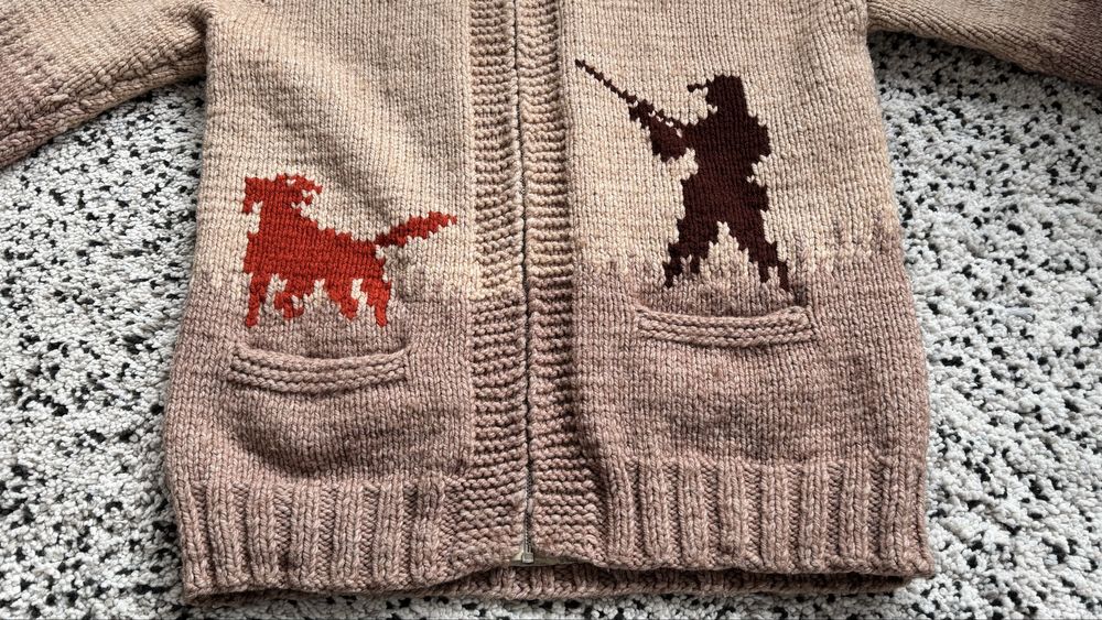 Мъжка вълнена ловна жилетка размер L