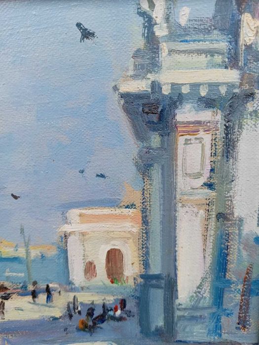 Tablou vechi - Venetia - semnat Constion