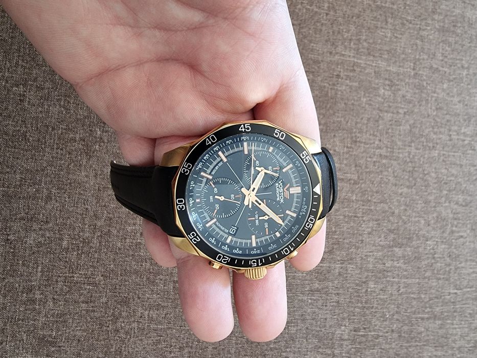 Ceas Vostok Europe N1 Rocket Cronograph Rose Gold Limited Edition