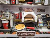 Детски супер маркет Касов апарат и пица и кафе машина със звук и светл