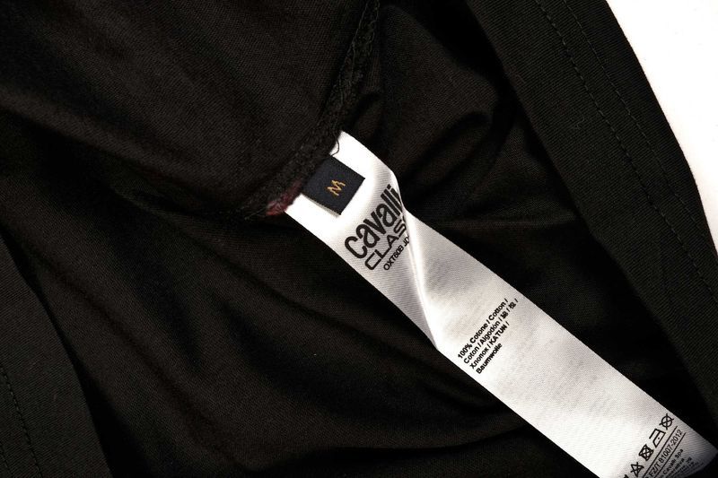 ПРОМО Roberto Cavalli Class S,М,L размер-Оригинална черна тениска