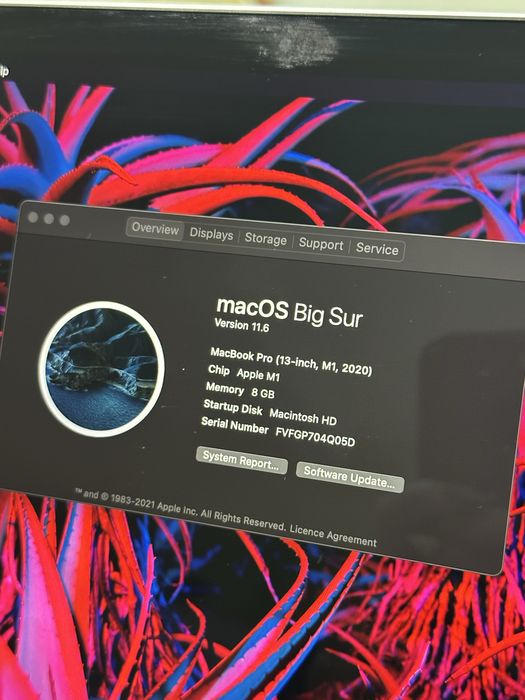 Macbook Pro 13 inch M1 2020