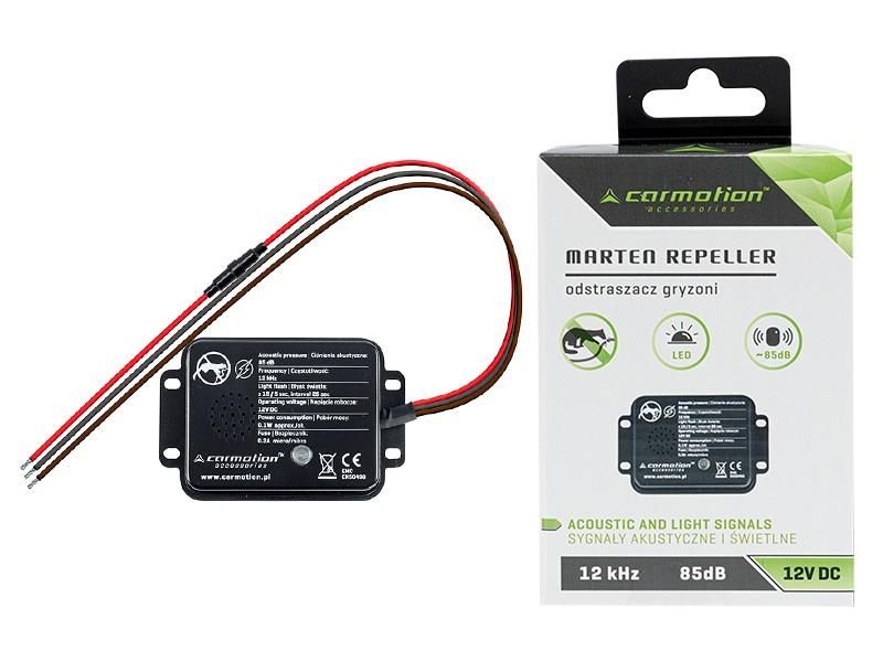 автомобилен пазач прогонващ гризачи, акустичен и светкавичен, 12v ...
