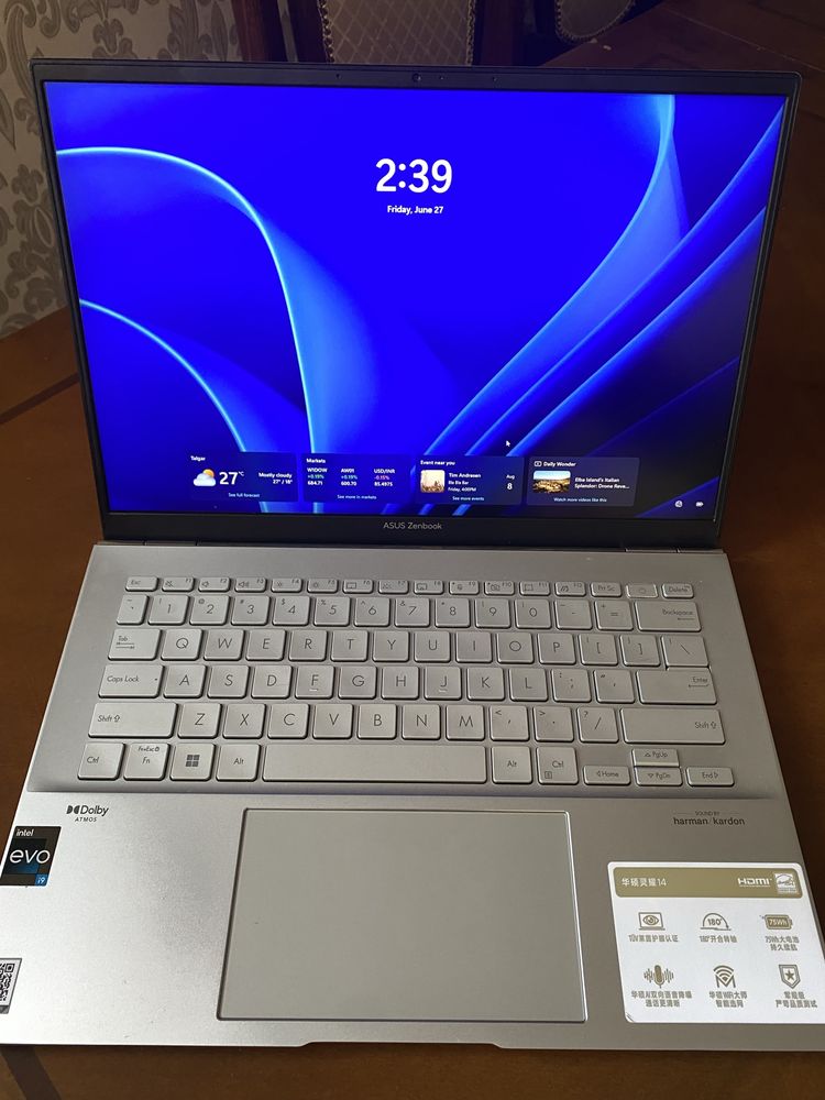 ASUS ZenBook x14 intel-i9-13900 DDR5