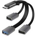Преходник от Type C към USB Digital One SP01146 3in1, за телефон и др.