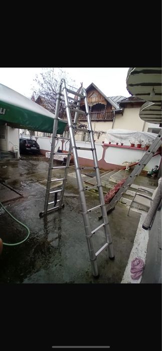 Scara telescopica de la 1m la 3 m se intimde pana la 6m