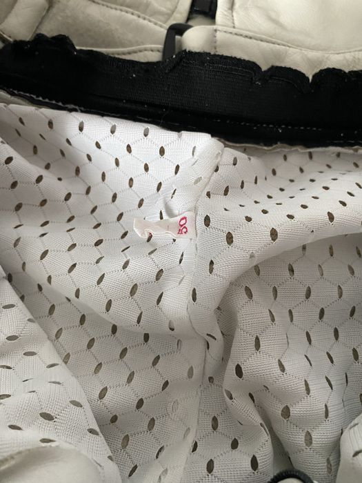 Costum motocicletă piele, geacă + pantaloni, mărimea 50