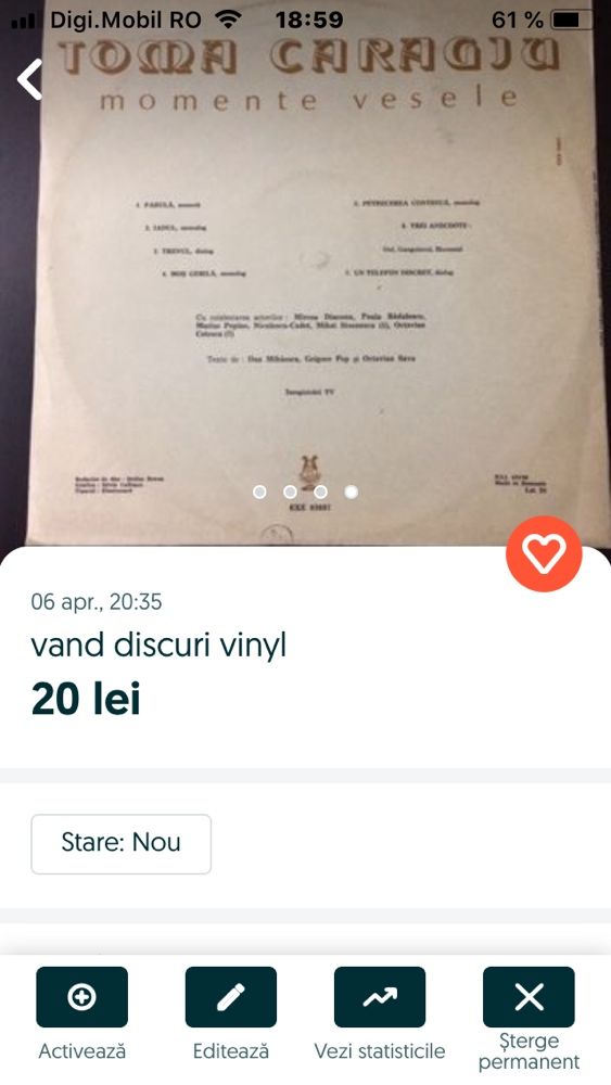 colectie casete muzica italiana originale, discuri vinyl