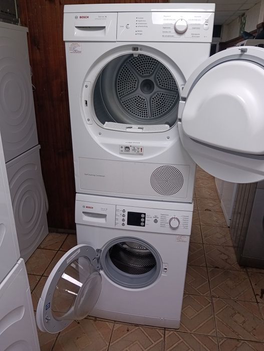 Комплект пералня и сушилня с термопомпа Бош Bosch Serie 4  с Гаранция