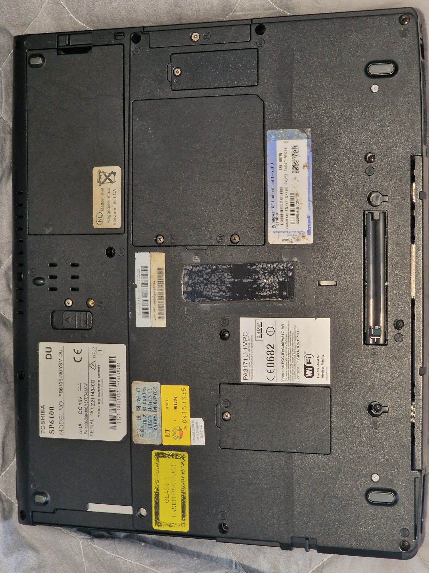 Toshiba Satellite SP6100 Pentium 4